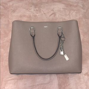 Aldo Three Compartment Taupe Satchel